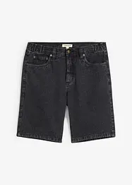 Jeans bermuda met elastiek opzij, classic fit, bonprix