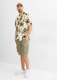 Overhemd van viscose met korte mouwen, loose fit, bonprix