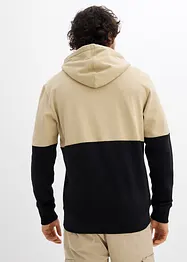 Sweatvest met capuchon van biologisch katoen, bonprix