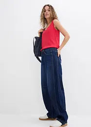 Longtop van katoen met carréhals, bonprix