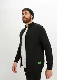 Vest met opstaande kraag en gerecycled katoen, bonprix