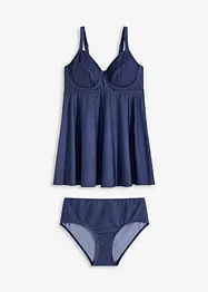 Lange tankini in jeanslook (2-dlg. set), bonprix