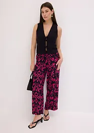 Gedessineerde Marlene broek van soepele viscose, bonprix
