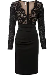 Mini jurk met kant, korte maten, bonprix