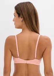 Bralette zonder beugels met gevulde cups en biologisch katoen (set van 2), bonprix