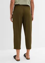 Wijde jersey broek van crêpe, cropped, bonprix