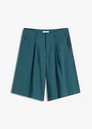 Wijde bermuda met bandplooien, bonprix