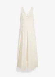 Zwangerschaps trouwjurk met kant, satijn en georgette, bonprix