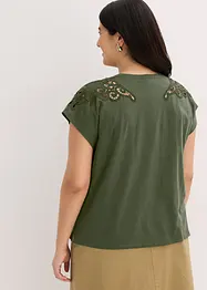Shirt met kanten detail, bonprix