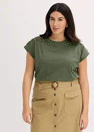 Shirt met kanten detail, bonprix