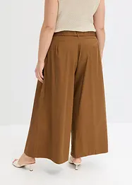 Katoenen popeline broek met riem (2-dlg set), bonprix