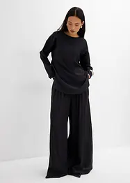 Oversized tuniek van een gestructureerde crinkle viscosemix, bonprix