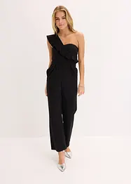 One shoulder jumpsuit met lichte viscose, bonprix