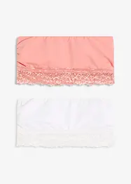 Bandeau bh (set van 2) met biologisch katoen, bonprix