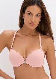 Voorgevormde bh met voorsluiting en beugel met katoen (set van 2), bonprix