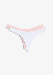 V-string met comfortabel katoen (set van 2), bonprix