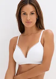 Voorgevormde bh zonder beugels met katoen (set van 2), bonprix