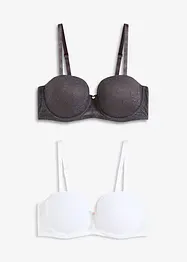 Balconette bh met sierlijk kant (set van 2), bonprix