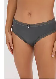 Brazilian slip met glanseffect (set van 3), bonprix