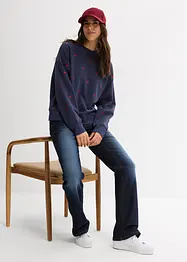 Oversized sweater met borduursel, bonprix
