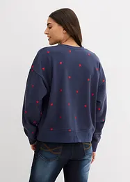 Oversized sweater met borduursel, bonprix