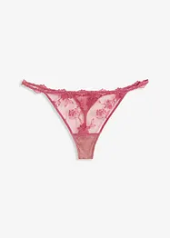 Tanga string met bloemenkant, bonprix