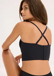 Voorgevormde bh top met glanseffect, bonprix