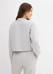 Sweatvest van licht glanzende viscosemix, bonprix