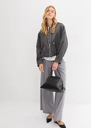 Bomber van glanzende viscosemix, bonprix