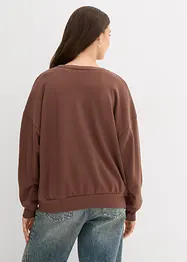 Oversized sweater in een zachte katoenmix, bonprix