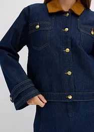 Spijkerjas  met corduroy kraag, bonprix