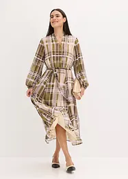 Chiffonjurk met een riem, bonprix