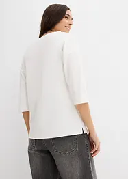 Shirt met carmen-hals van katoen, bonprix