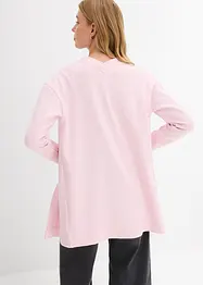 Lang sweatvest van een zachte katoenmix, bonprix