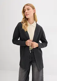 Lang sweatvest van een zachte katoenmix, bonprix