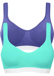 T-shirt bh zonder beugels (set van 2) met biologisch katoen, bonprix