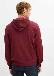 Sweatvest met capuchon in washed out look, bonprix