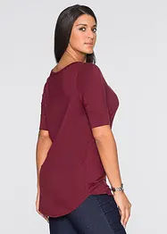 Shirt met ronde hals van zachte viscose, bonprix