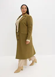 Lange jas in wollen look, bonprix