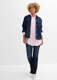 Lange blouse met knoopsluiting van viscose, bonprix