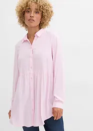 Lange blouse met knoopsluiting van viscose, bonprix