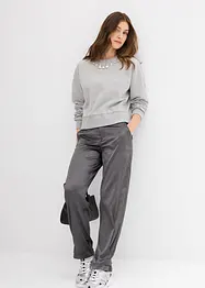 Oversized sweater met stras, bonprix