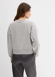 Oversized sweater met stras, bonprix