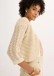 Bolero in gehaakte look, halflange mouw, bonprix