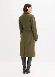 Lange jas in wollen look, bonprix