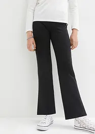 Meisjes broek met wijd uitlopende pijpen en splitten, bonprix
