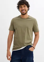 T-shirt (set van 2) van biologisch katoen, bonprix