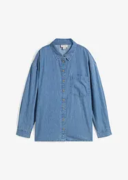 Oversized spijkerblouse van biologisch katoen, bonprix