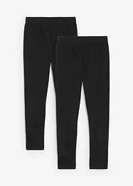 Legging van elastisch biologisch katoen (set van 2), bonprix