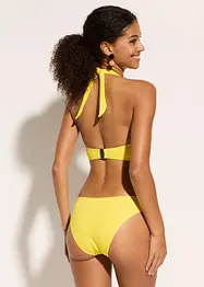 Bikini met halternek (2-dlg. set) met plooitjes, bonprix